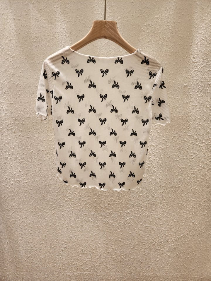 Another Plan - Korean Women Fashion - #womensfashion - Ribbon Nal Tee - 5