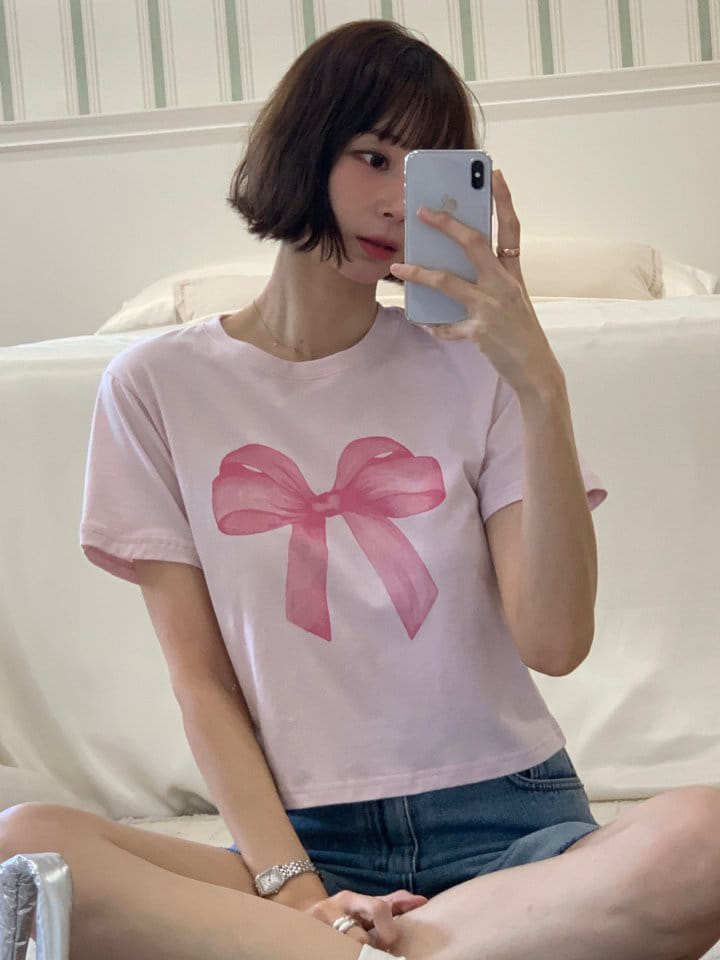 Arc - Korean Women Fashion - #momslook - Ribbon Tee