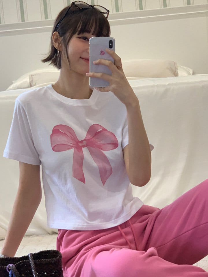 Arc - Korean Women Fashion - #momslook - Ribbon Tee - 11
