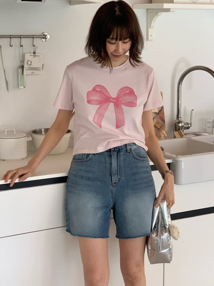 Arc - Korean Women Fashion - #momslook - Ribbon Tee - 5