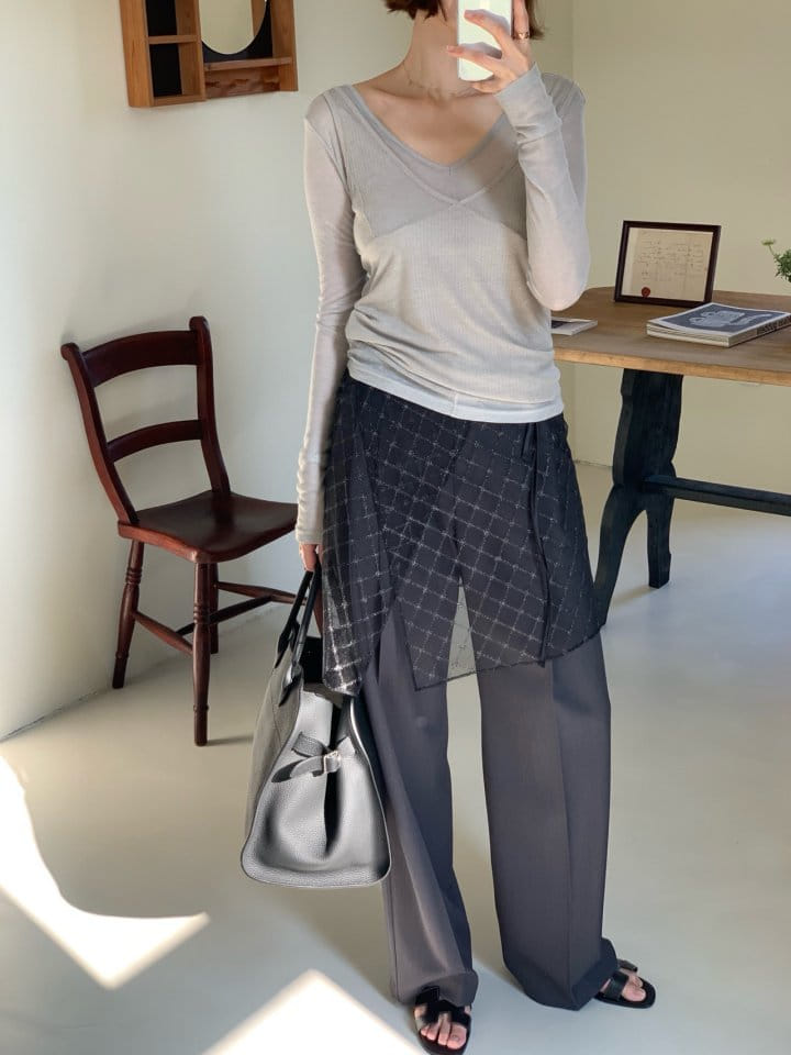 Arc - Korean Women Fashion - #vintagekidsstyle - See Through Set - 10