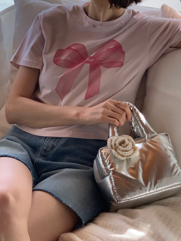 Arc - Korean Women Fashion - #womensfashion - Ribbon Tee - 2