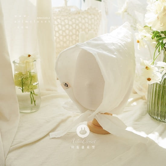 Arim Closet - Korean Children Fashion - #fashionkids - Pure C Baby Bonnet (1ea)