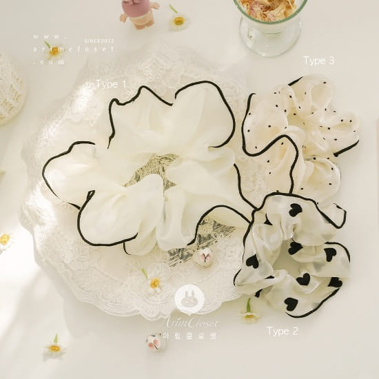 Arim Closet - Korean Children Fashion - #littlefashionista - Romantic Hair Chou Chou (1ea)