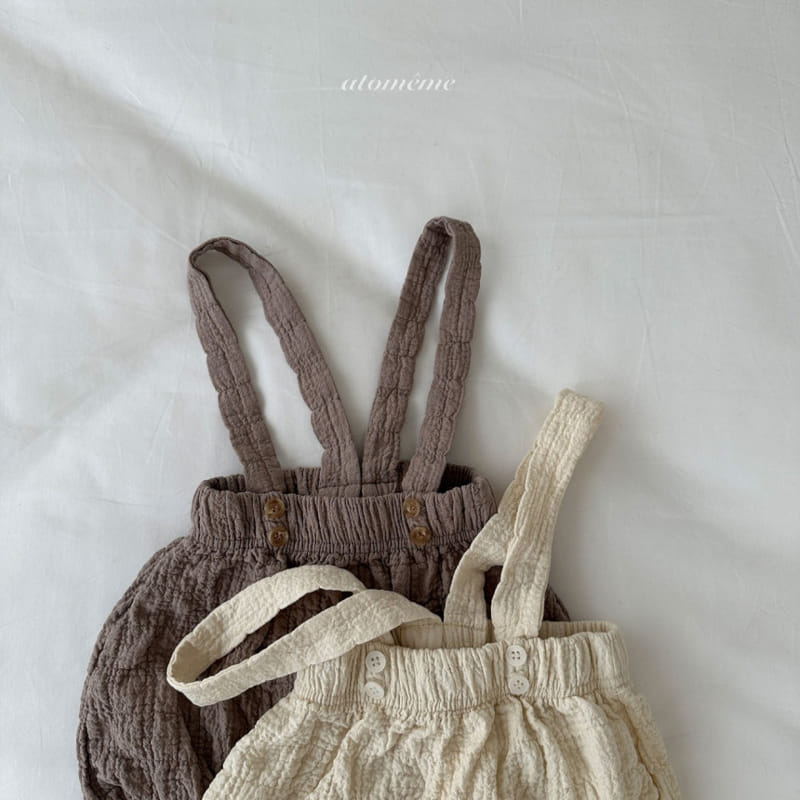 Atomeme - Korean Baby Fashion - #babyoutfit - Shuring Dungarees Bloomers - 2