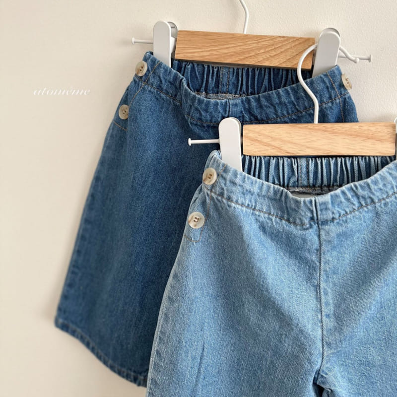 Atomeme - Korean Baby Fashion - #smilingbaby - Button Wide Denim - 7