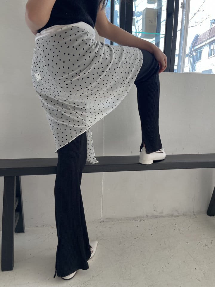 Attention-plz-Korean Women Fashion - #momslook - Back Slit Tam Tam Pants