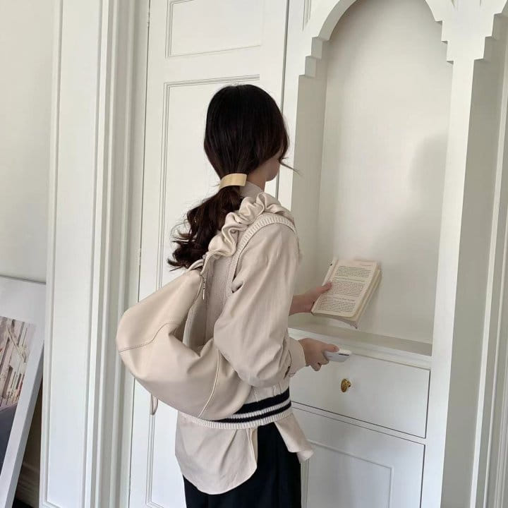 Attention-plz-Korean Women Fashion - #momslook - Wrinkle L Shoulder Bag - 8