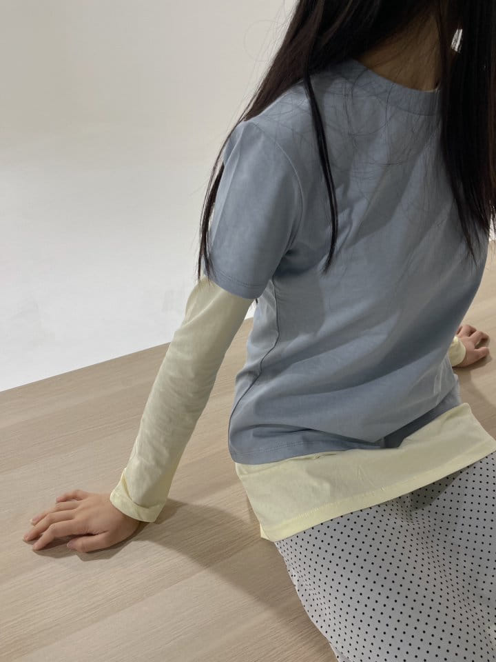 Attention-plz-Korean Women Fashion - #romanticstyle - New Silket Half Tee - 5