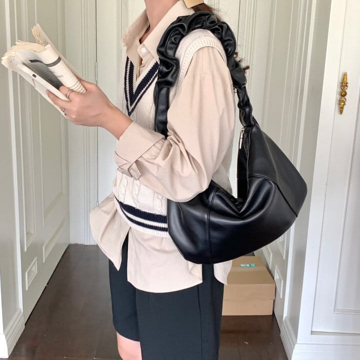 Attention-plz-Korean Women Fashion - #romanticstyle - Wrinkle L Shoulder Bag - 2