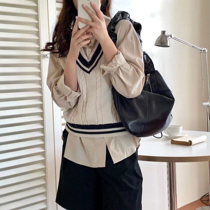 Attention-plz-Korean Women Fashion - #thelittlethings - Wrinkle L Shoulder Bag - 5