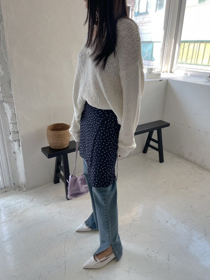 Attention-plz-Korean Women Fashion - #womensfashion - V Neck Knit - 6