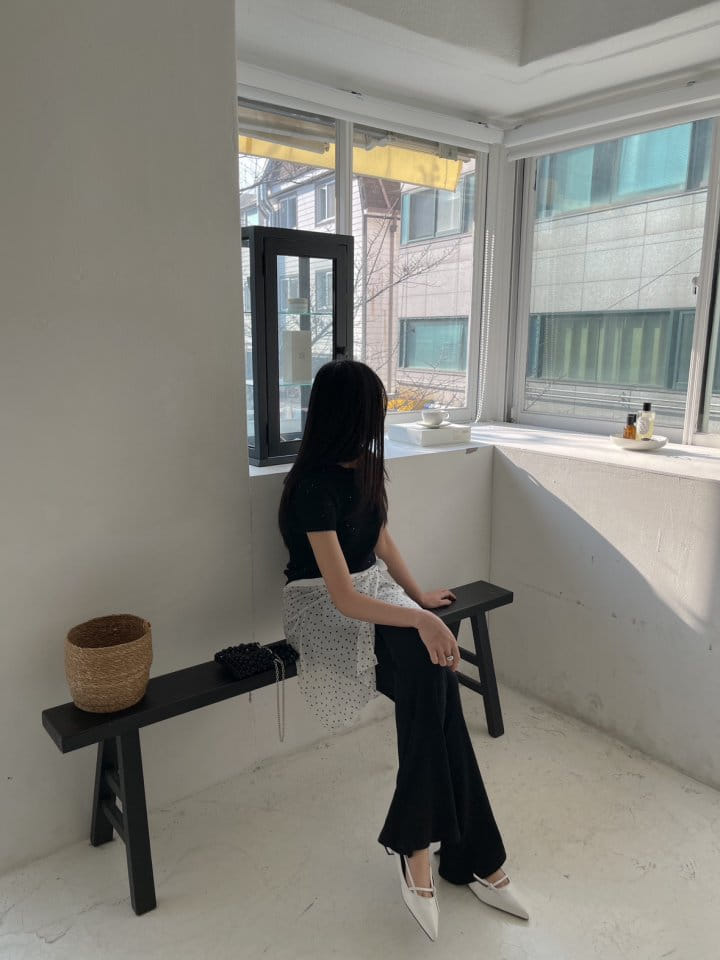 Attention-plz-Korean Women Fashion - #momslook - Back Slit Tam Tam Pants - 4