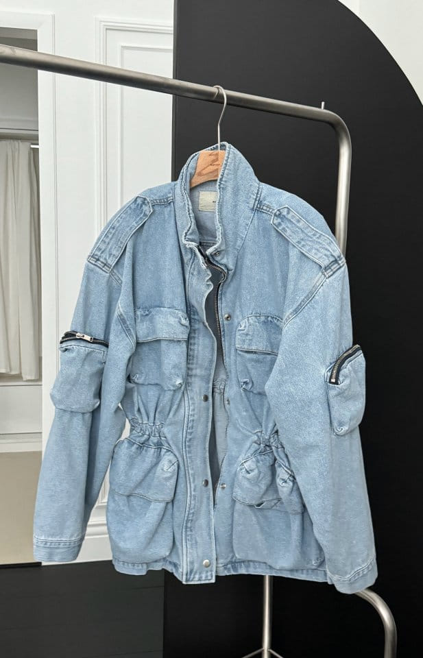 Auver_Fit - Korean Women Fashion - #momslook - 6 Cargo Denim Jacket - 8