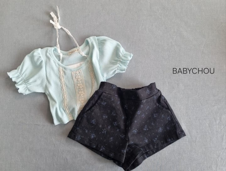 Babychou - Korean Children Fashion - #Kfashion4kids - V Lace Tee - 2