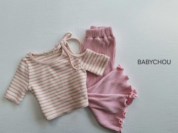 Babychou - Korean Children Fashion - #discoveringself - Hool Ribbon Tee - 3
