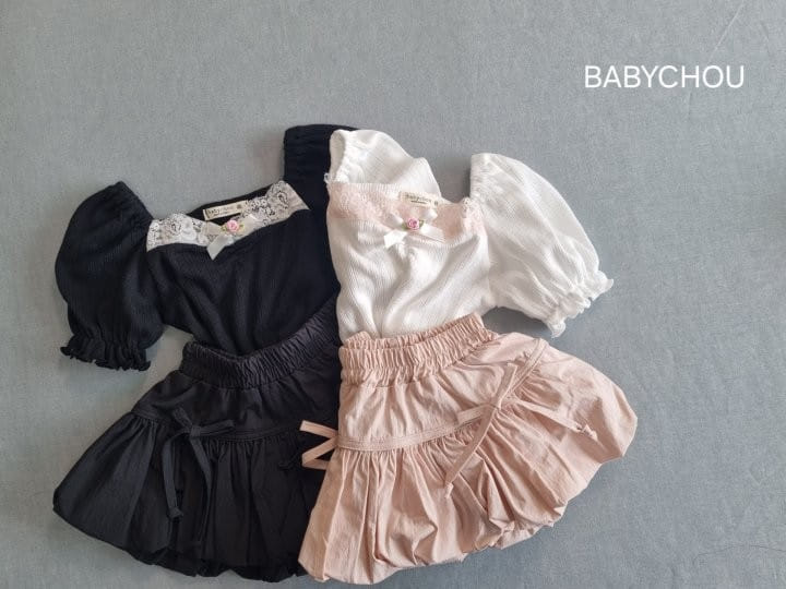 Babychou - Korean Children Fashion - #discoveringself - Alie  Puff Tee - 2