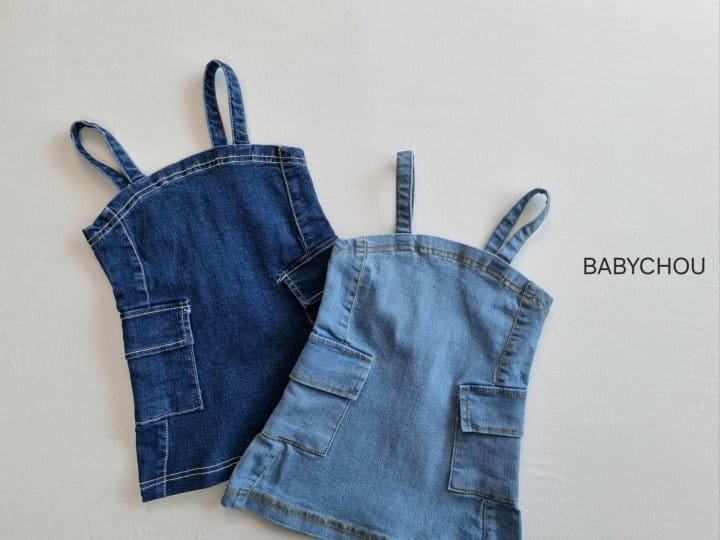 Babychou - Korean Children Fashion - #fashionkids - Denim Cargo One-Piece
