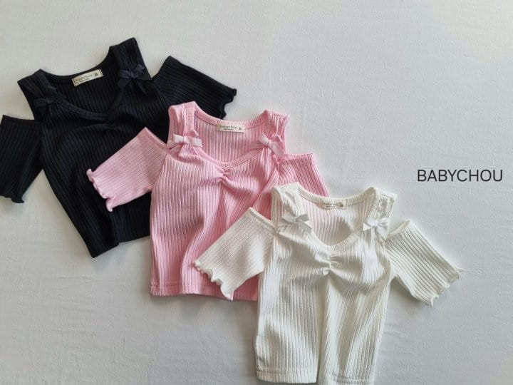 Babychou - Korean Children Fashion - #fashionkids - Candy Ribbon Tee