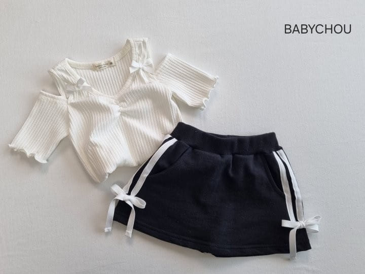 Babychou - Korean Children Fashion - #kidsstore - Candy Ribbon Tee - 3