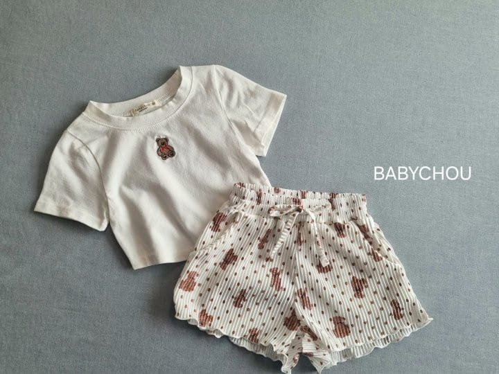 Babychou - Korean Children Fashion - #magicofchildhood - Bear Pleats Pants - 3