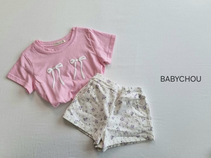 Babychou - Korean Children Fashion - #magicofchildhood - Twin Ribbon Tee - 7