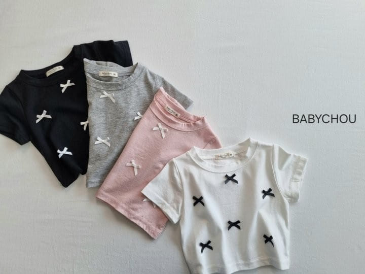 Babychou - Korean Children Fashion - #minifashionista - Shu Ribbon Tee