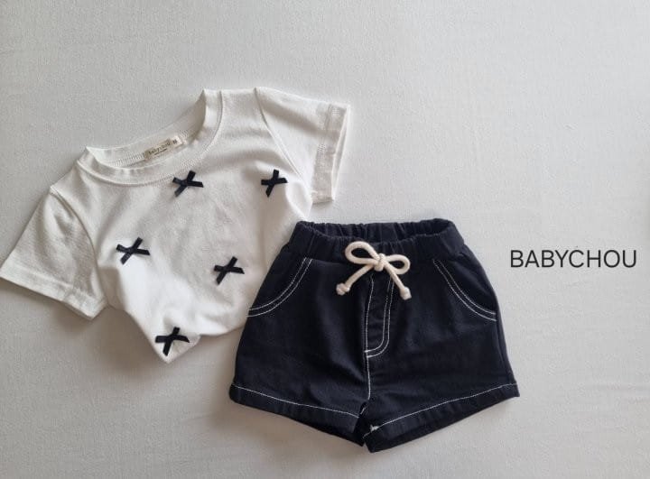Babychou - Korean Children Fashion - #prettylittlegirls - Shu Ribbon Tee - 2