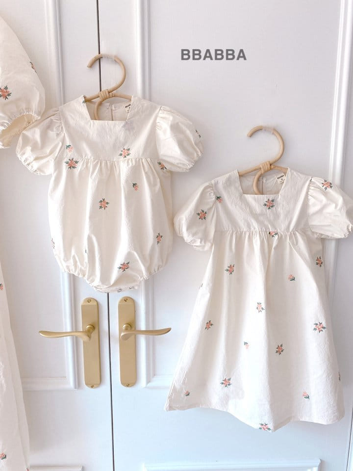 Bbabba - Korean Children Fashion - #discoveringself - Lyella Embroidery One-Piece   - 2