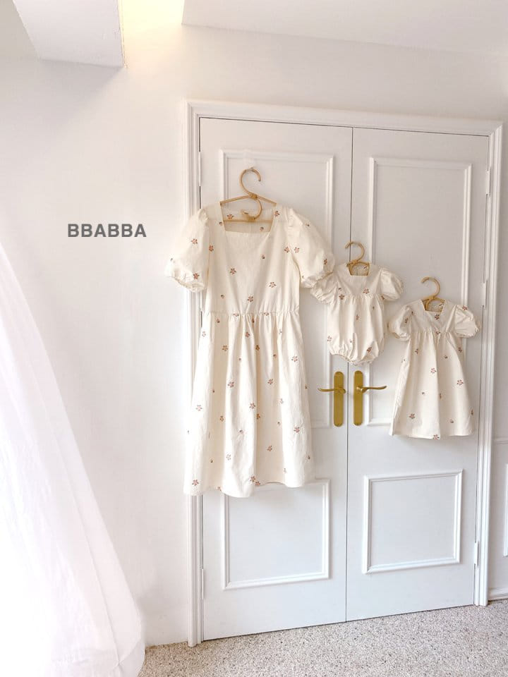 Bbabba - Korean Children Fashion - #discoveringself - Mom Lyella Embroidery One-Piece