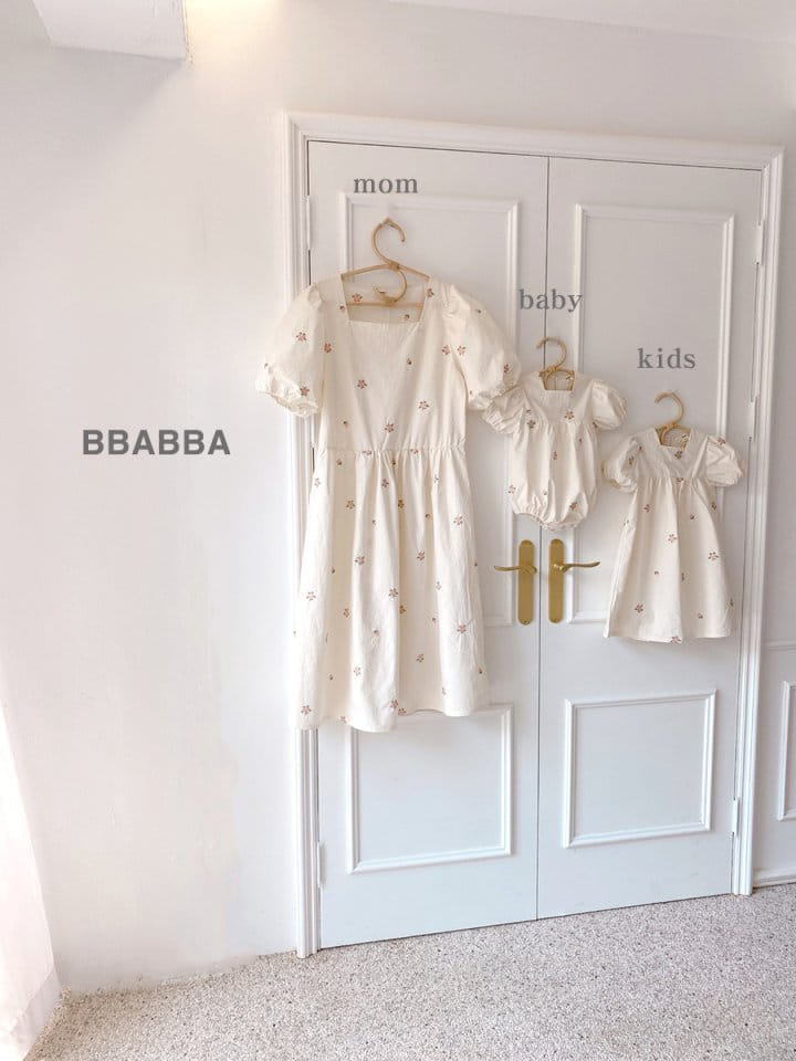 Bbabba - Korean Children Fashion - #fashionkids - Mom Lyella Embroidery One-Piece - 2