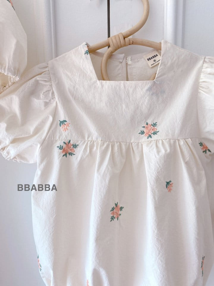 Bbabba - Korean Children Fashion - #kidsshorts - Mom Lyella Embroidery One-Piece - 4
