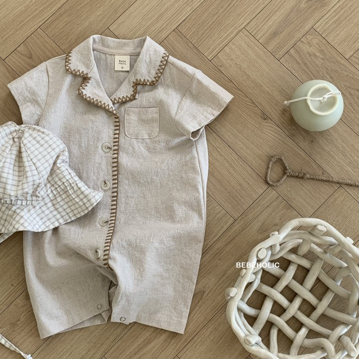 Bebe Holic - Korean Baby Fashion - #babyboutique - Mellow Collar Body Suit - 7