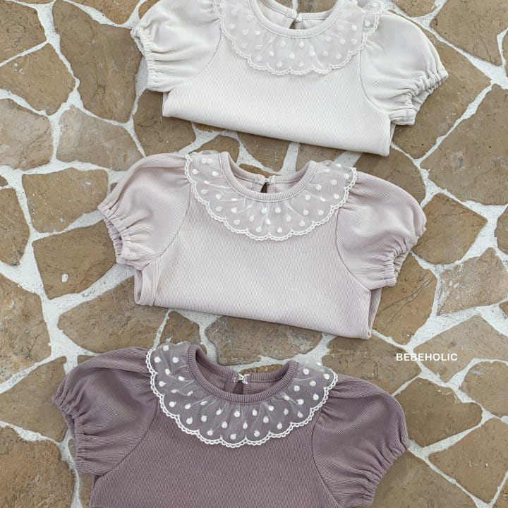 Bebe Holic - Korean Baby Fashion - #babyboutique - Mesh Dot Tee - 2