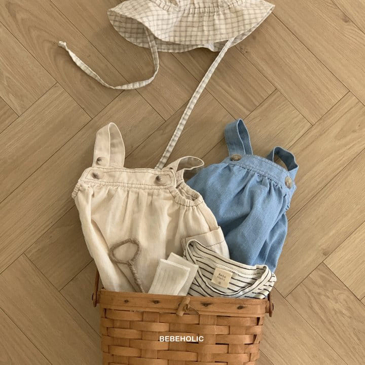 Bebe Holic - Korean Baby Fashion - #babyfever - Denim Pocket Body Suit - 4
