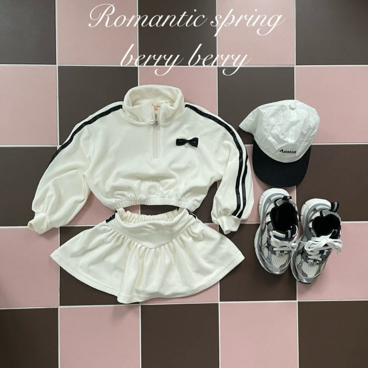 Berry Berry - Korean Children Fashion - #magicofchildhood - V Terry Top Bottom Set - 4