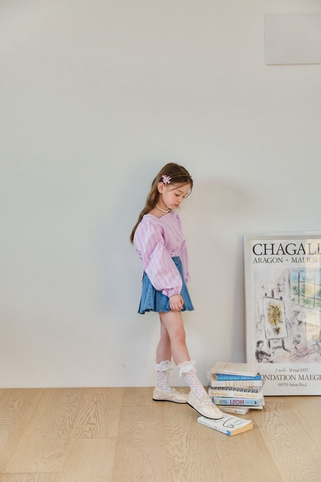 Berry Berry - Korean Children Fashion - #stylishchildhood - Denim Skirt - 2
