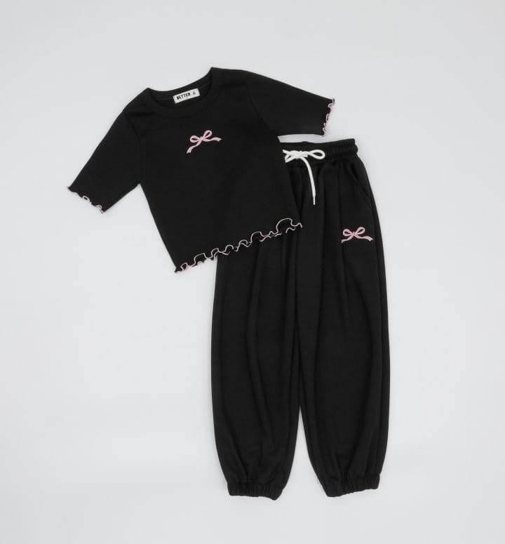 Better j - Korean Children Fashion - #childofig - Ribbon Terry Tee - 9