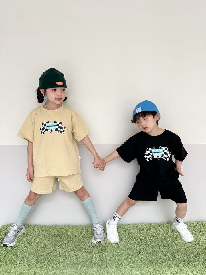 Better j - Korean Children Fashion - #fashionkids - Moter Top Bottom Set - 3