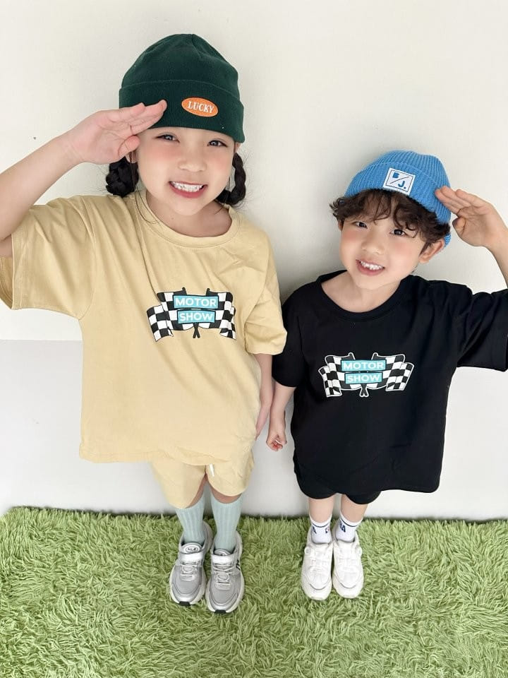 Better j - Korean Children Fashion - #fashionkids - Moter Top Bottom Set - 4
