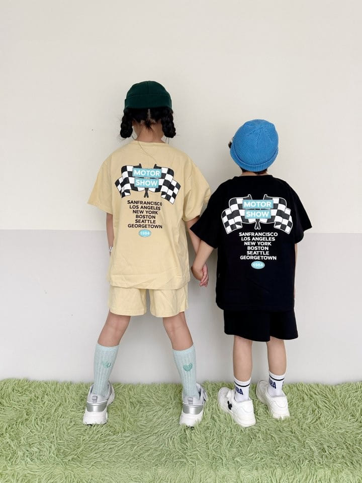 Better j - Korean Children Fashion - #kidsstore - Moter Top Bottom Set - 5