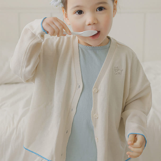 Bien A Bien - Korean Children Fashion - #stylishchildhood - Gatito Knit Cardigan