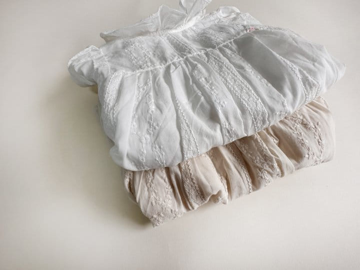 Bienvenu - Korean Children Fashion - #childrensboutique - Frill Empire Jacquard One-Piece - 10