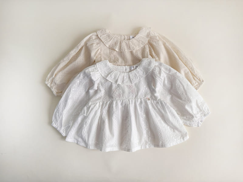 Bienvenu - Korean Children Fashion - #designkidswear - Empire Jacquard Blouse - 3