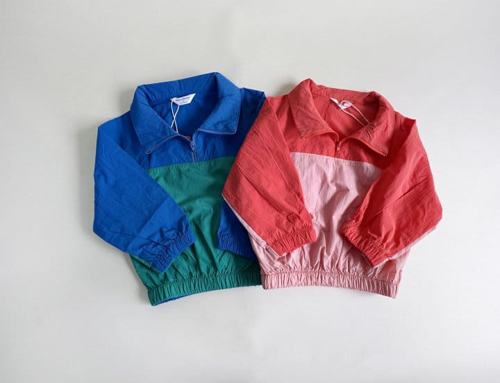 Bienvenu - Korean Children Fashion - #discoveringself - High Neck Windbreak Tee - 2