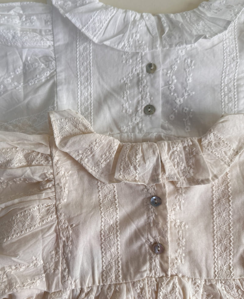 Bienvenu - Korean Children Fashion - #littlefashionista - Empire Jacquard Blouse - 10