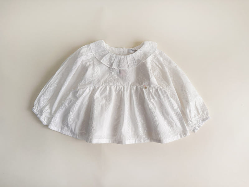 Bienvenu - Korean Children Fashion - #magicofchildhood - Empire Jacquard Blouse - 11