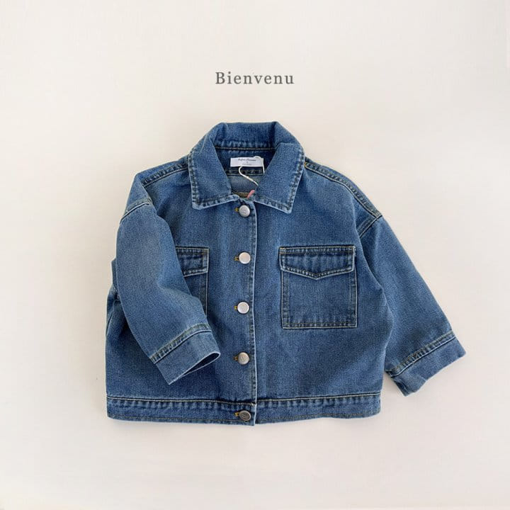Bienvenu - Korean Women Fashion - #momslook - Blue Jeans Jacket
