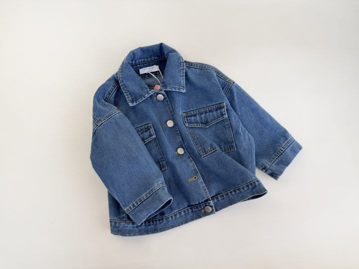 Bienvenu - Korean Women Fashion - #momslook - Blue Jeans Jacket - 5