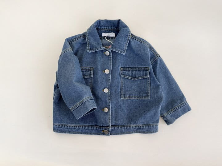 Bienvenu - Korean Women Fashion - #momslook - Blue Jeans Jacket - 7